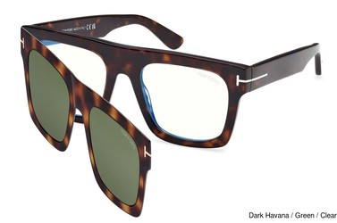 Tom Ford Eyeglasses FT6068-B Clip-On 052