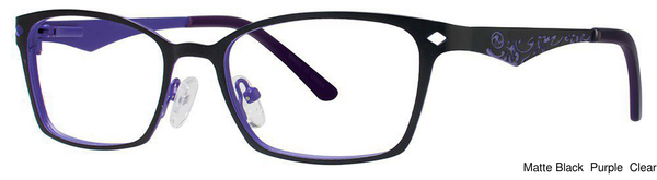 Fashiontabulous Eyeglasses 10X237 Matte Blck/Purp