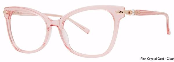 Genevieve Paris Design Eyeglasses Intuitive Pink Cry/Gold
