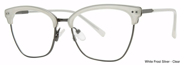 Genevieve Paris Design Eyeglasses Lifetime White Frost/Sil
