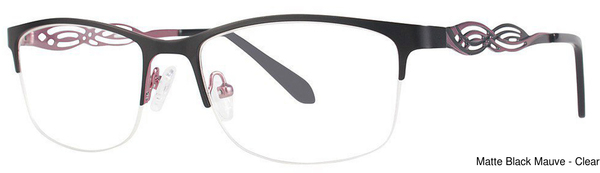 Genevieve Paris Design Eyeglasses Luxury M. Black/Mauve