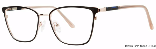 Genevieve Paris Design Eyeglasses Mercy Brown/Gld/Sienn