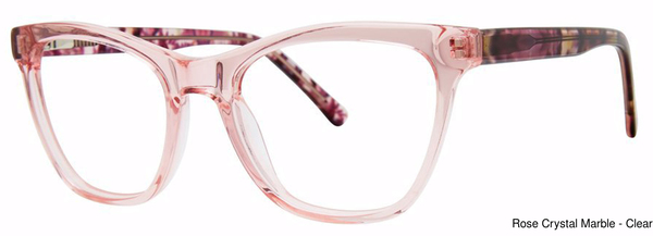 Genevieve Paris Design Eyeglasses Quentin Rose Crys/Mrbl