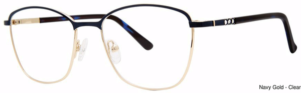 Genevieve Paris Design Eyeglasses Situation Navy/Gold