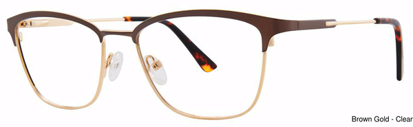 Genevieve Paris Design Eyeglasses Stellar Brown/Gold
