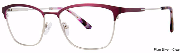 Genevieve Paris Design Eyeglasses Stellar Plum/Silver