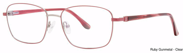 Genevieve Paris Design Eyeglasses Virtue Ruby/Gunmetal