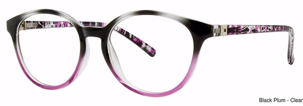 Modern Times Eyeglasses Browse Black/Plum