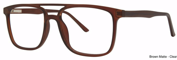 Modern Times Eyeglasses Compete Brown Matte