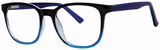 Black Blue Crystal - Clear