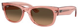 Transp Pink - Lt Brown Grad Blk