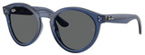 Transparent Navy Blue - Dark Grey