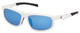Matte White - Blue Mirror