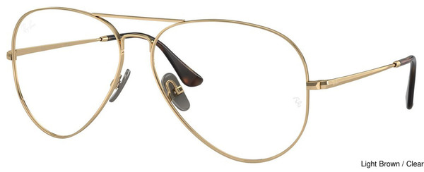 Ray-Ban Eyeglasses RX8789 Aviator Titanium 1247