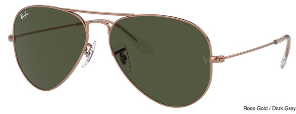 Ray-Ban Sunglasses RB3025 Aviator Large Metal 9202B1