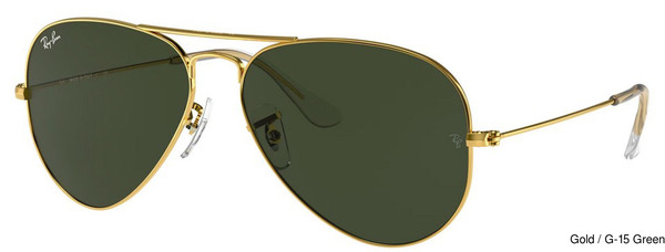 Ray-Ban Sunglasses RB3025 Aviator Large Metal W3234