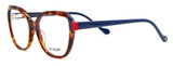 Demi Brown / Blue Temples / Clear