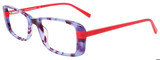 Lilac Tortoise / Red / Clear