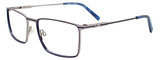 Matt Steel / Dark Blue / Clear