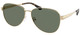 Light Gold Shiny / Green Solid