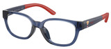 Shiny Transparent Navy Blue / Clear