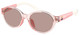 Shiny Transparent Pink / Brown