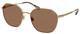Semishiny Antique Gold / Dark Brown
