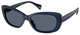 Shiny Opalescent Blue / Blue Grey