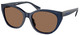 Sh Transp Opalescent Blue / Brown