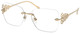 Matte Pale Gold / Clear