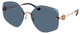Shiny Rose Gold / Dark Blue