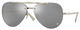 Pale Gold / Lt Grey Mirror Silver