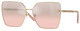 Pale Gold / Lt Pink Mirr Grad Silver