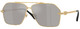 Gold / Light Grey Mirror Silver