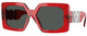Red Transparent / Dark Grey