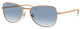 Rose Gold / Clear & Blue