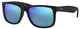 Rubber Black / Blue Mirror