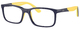Dark Blue On Yellow / Clear