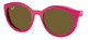 Pink On Red / Dark Brown / Clear