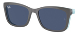 Lt Blue On Grey / Dk Blue / Clear