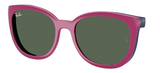 Fucsia Rubber Bl / Dk Green / Clear