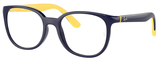 Dark Blue On Yellow / Clear
