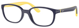 Dark Blue On Yellow / Clear
