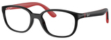 Black On Red / Clear