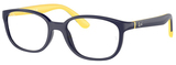 Dark Blue On Yellow / Clear