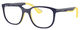 Dark Blue On Yellow / Clear