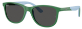 Green On Rubber Lt Blue / Dk Grey