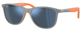 Grey On Orange / Dark Blue