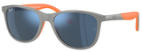 Grey On Orange / Dark Blue