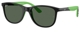 Black & Rubber Green / Dark Green